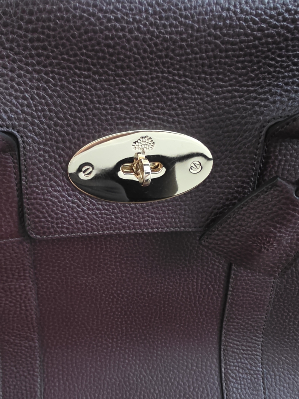 MULBERRY Bayswater Leather Tote Bag in Deep Burgundy/oxblood - Picture 2 of 11